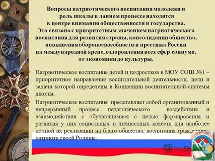 Патриотическое воспитание молодежи презентация