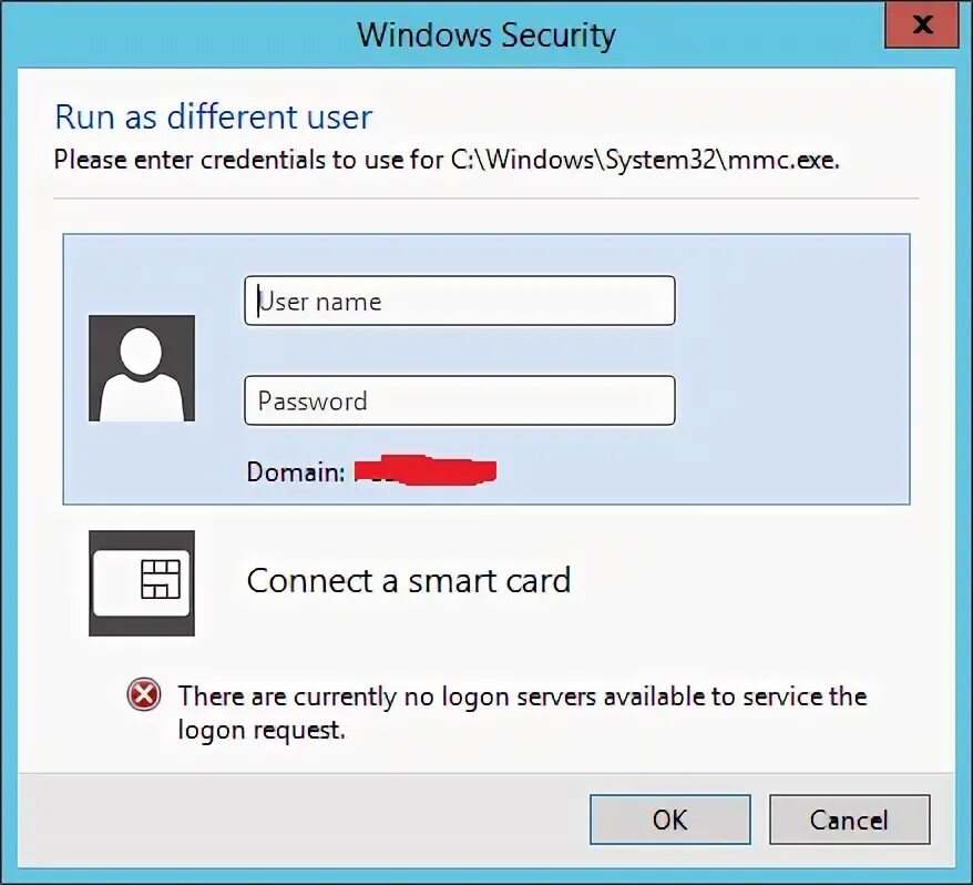 There are currently no Logon Servers available to service the Logon request. Login no sn new