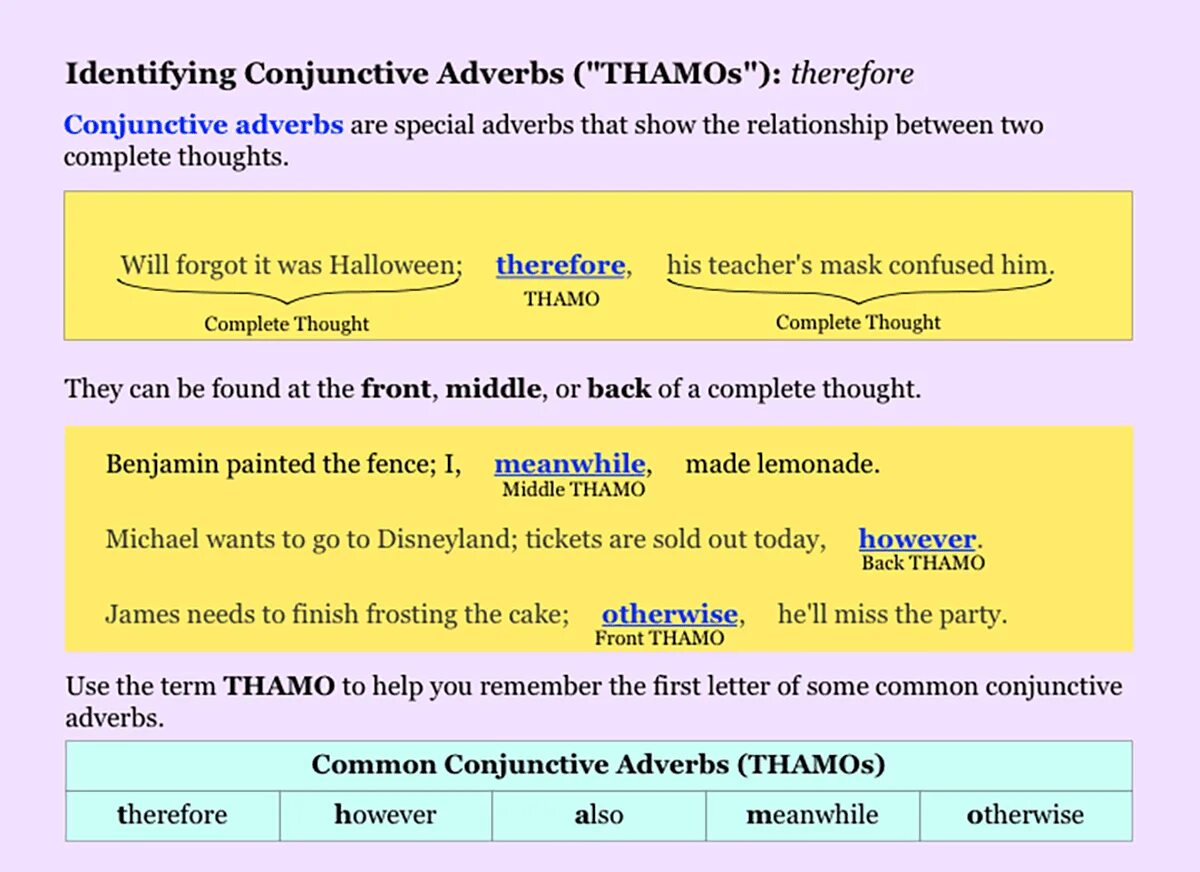 Make sentences using the adverbs. Conjunctive adverbs. conjunctive. conjunctives. conjunctive expressions.