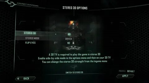 Crysis настройка графика