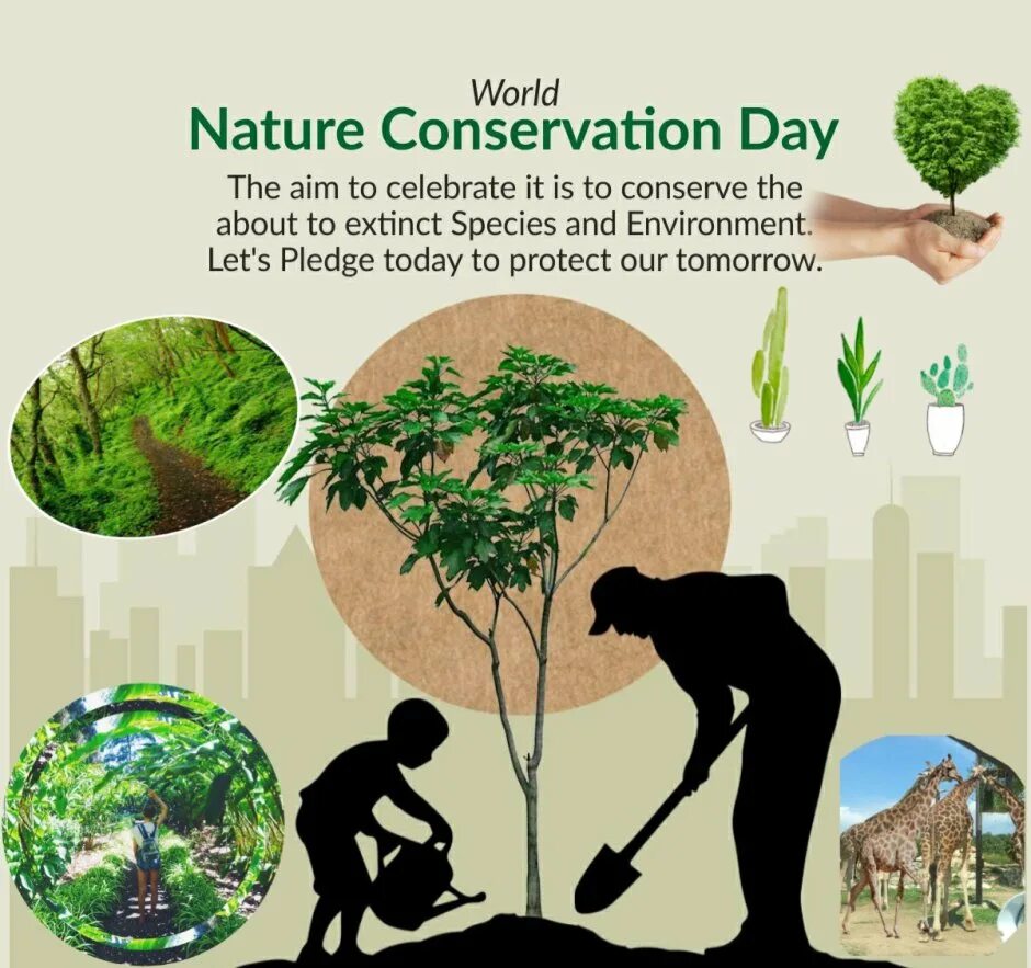 The conservation is about. Nature conservation day. world nature conservation day. the nature conservancy. conservation works.