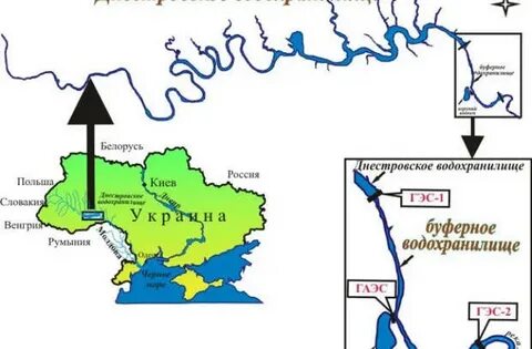 Гэс украины на карте