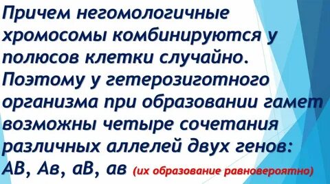 Случайное сочетание хромосом при оплодотворении