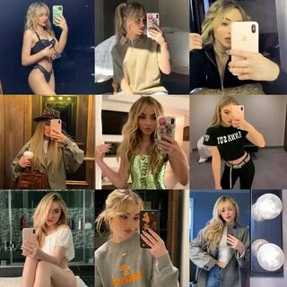 sabrina carpenter owns mirror selfies.