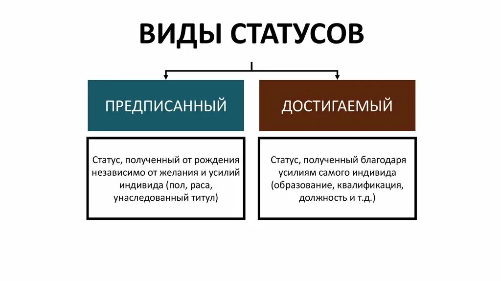 Распределите характеристики социальных статусов по их видам. Виды соц статусов. виды социального статуса и характеристика. достигаемые социальные статусы примеры. типы социального типа статуса.