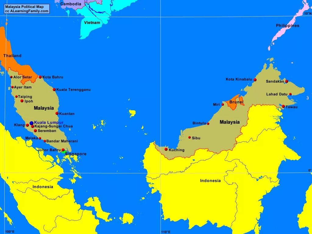 Малайзия на карте. Столица Малайзии на карте. Карта Малайзии географическая. Карта малайзия на русском языке