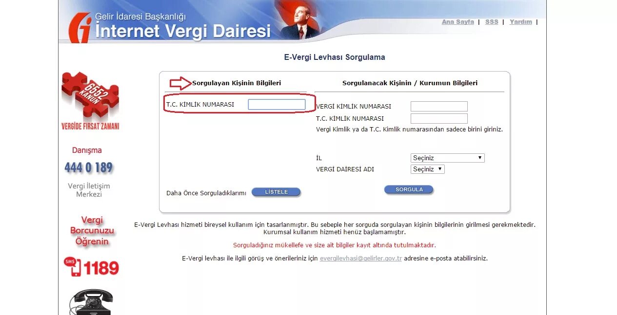 Internet vergi az. Vergi numarasi пример.