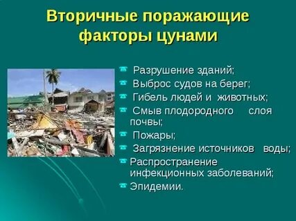 Факторы цунами