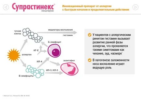 Действие антигистаминных препаратов
