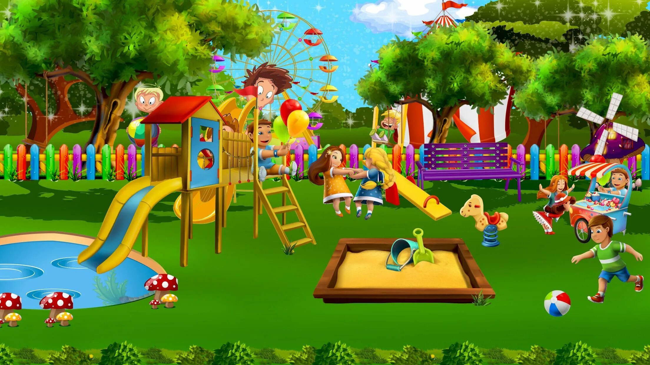 Игра новый playground. The Park игра. Детские игры. Развлекательные игры для детей. Красивые детские игры.