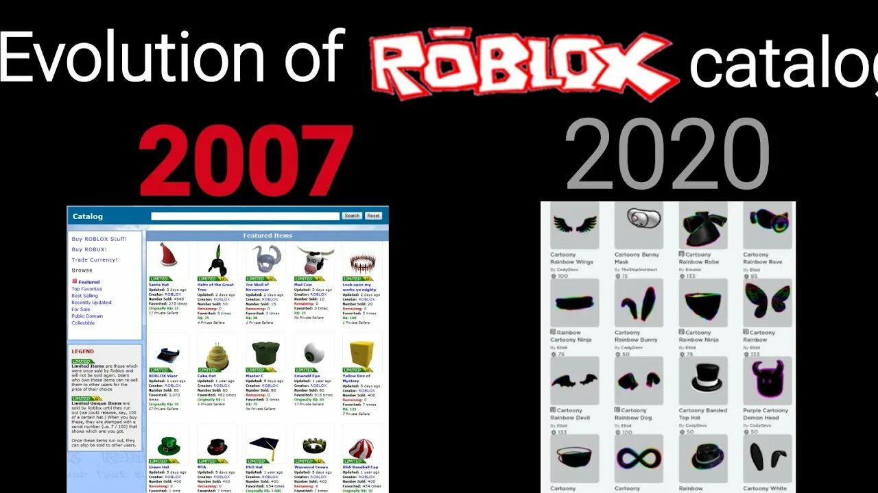 Catalog РОБЛОКС. Roblox 2007. Каталог в РОБЛОКСЕ.