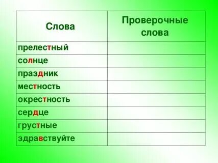Как правильно пишется проверочное или проверочное