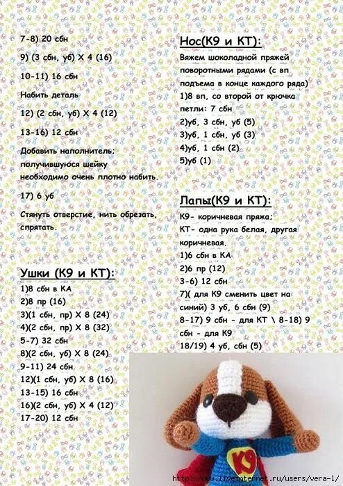 Вязание Схемы на все модели - Разное OK.RU Crochet dog patterns, Crochet dog, Cr