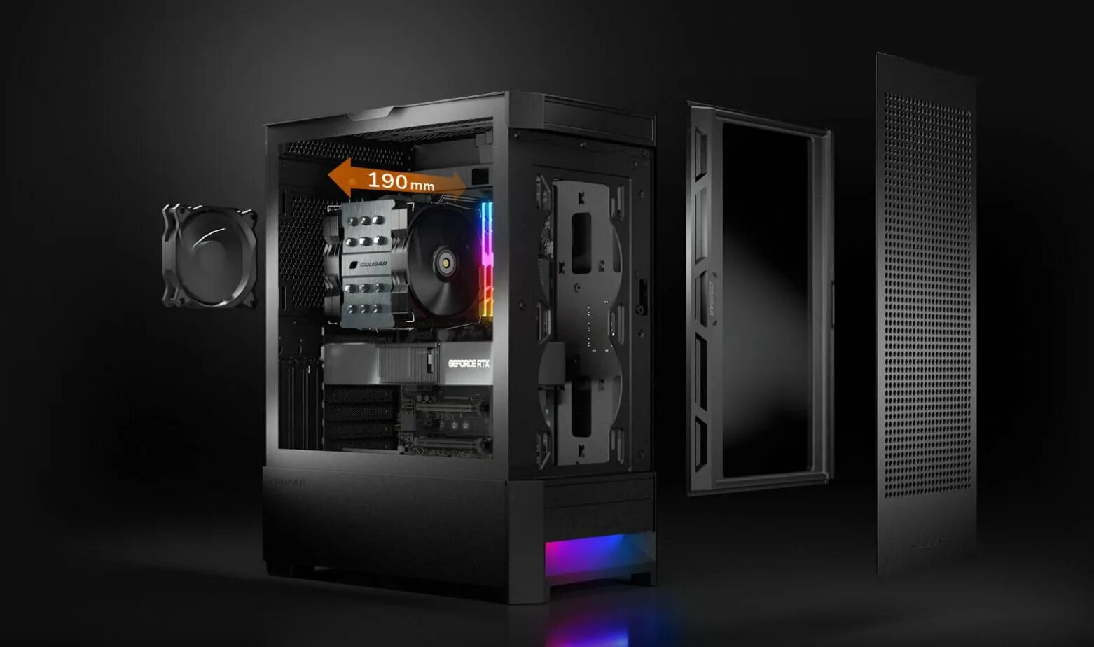 Airface rgb. Корпус cougar airface rgb. корпус cougar airface rgb white. cougar airface rgb black черный. корпус cougar duoface pro rgb.