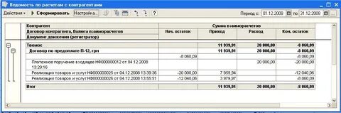Расчеты с контрагентами
