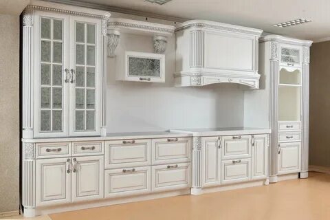 Кухни массив белая
