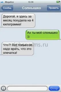 Короткое прикольное смс