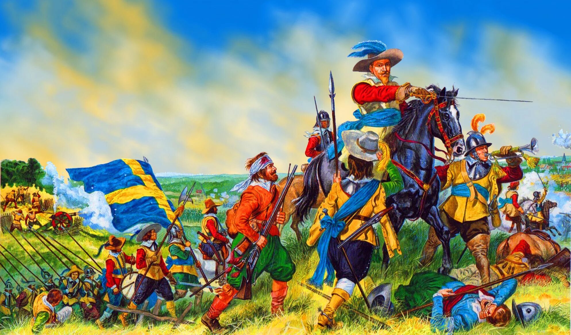 Битва при Лютцене 1632. Шведская армия в тридцатилетней войне. Крупнейшие европейские войны нового времени
