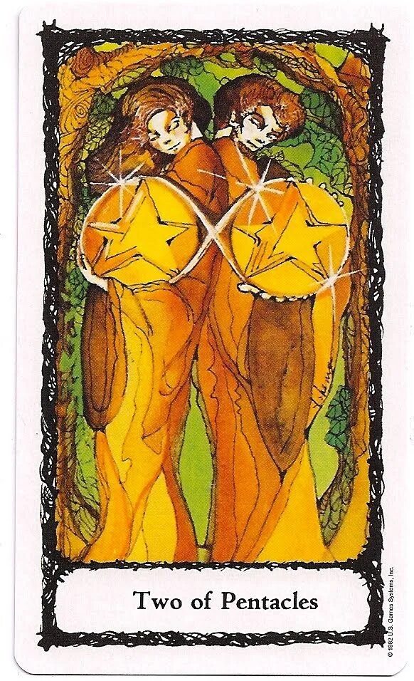 Пенте 2. 2 Of Pentacles Таро. Two of Pentacles Таро. Карта Таро 2 пентаклей. Pentacles Таро.