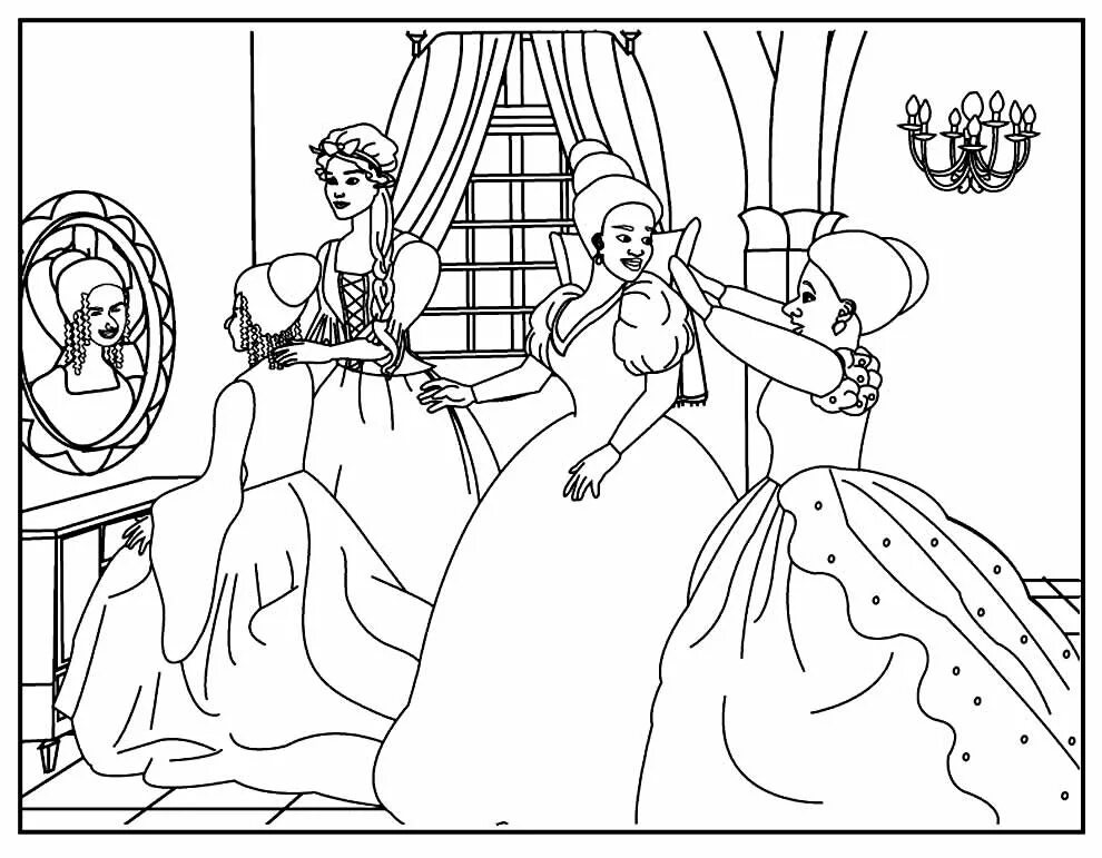 Золушка рисунок. Золушка на балу рисунок. Бал во дворце 17 века. Золушка для срисовки. Принцессы и принцы.