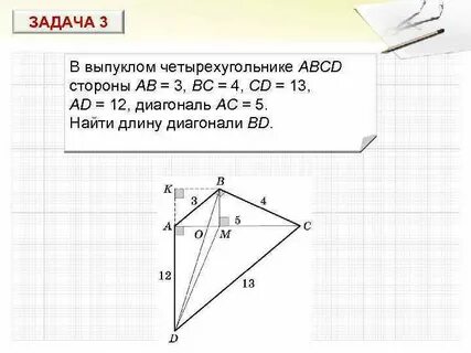 На стороне ab выпуклого четырехугольника abcd