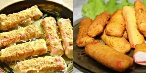 Крабовые палочки с сыром на сковороде