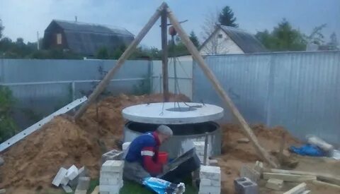 Погреб из бетонных колец 2м
