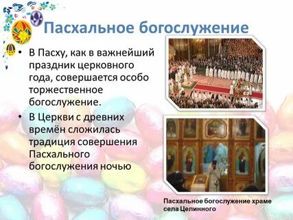 Пасхальное богослужение в храме текст