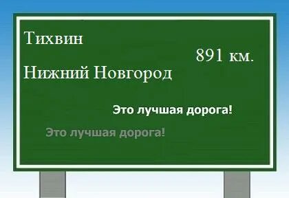Расстояние тихвин вологда