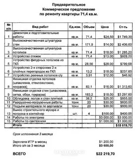 Выполнить ремонт на сумму