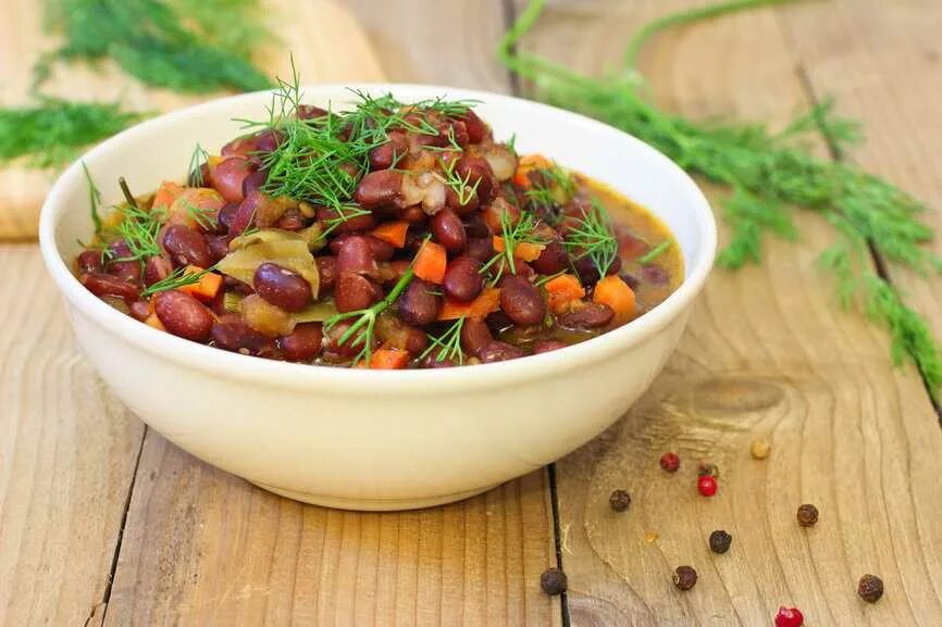 Фасоль с мясом и овощами рецепты