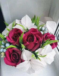 Букеты из гофрирован