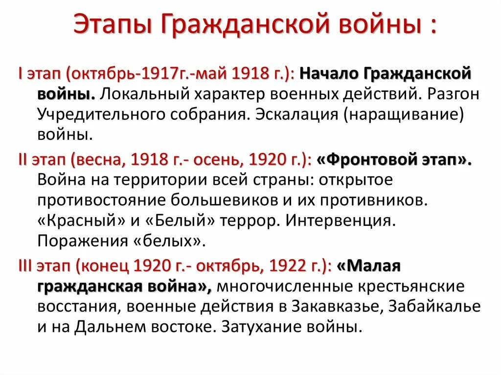 Итоги второго этапа гражданской войны 1917-1922. Основные этапы гражданской войны 1917-1920. Этапы гражданской войны 1917-1922 кратко. Основные события гражданской войны 1917-1922 1 этап. Октябрь 1917 октябрь 1922