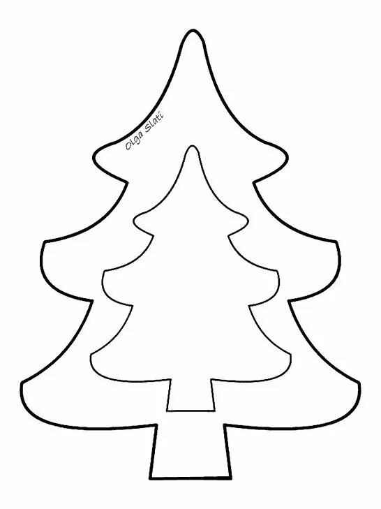 Шаблон елки для аппликации распечатать Árvore De Natal Desenho Para Colorir Pine Christmas Tree Coloring, free png im