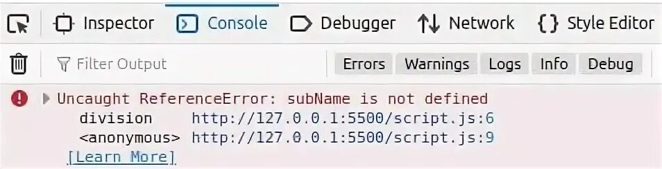 Variables already defined