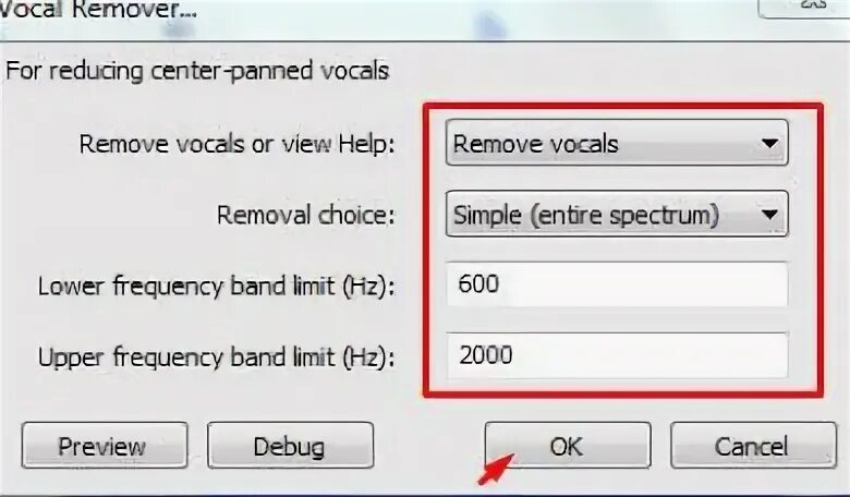 Vocal remove