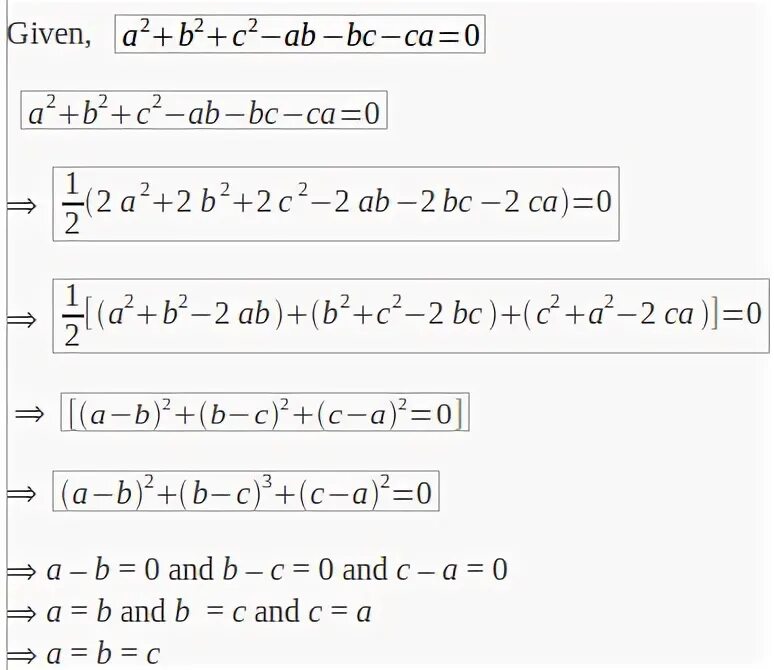 A 2 ab bc c 2