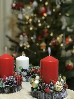 Рождественская свеча своими руками