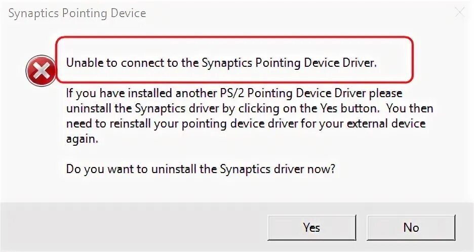 Synaptics pointing device