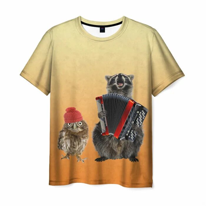 Мужская футболка 3d Raccoon XS. Мужская футболка 3d Raccoon XL. Мужская футболка 3d совёнок l. Футболка с принтом енот. Футболка с енотом