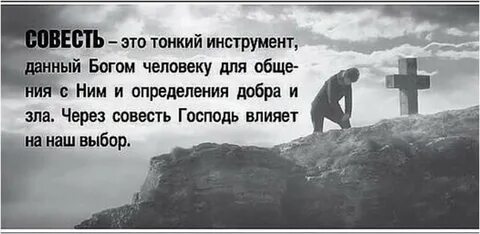 В совести есть душа