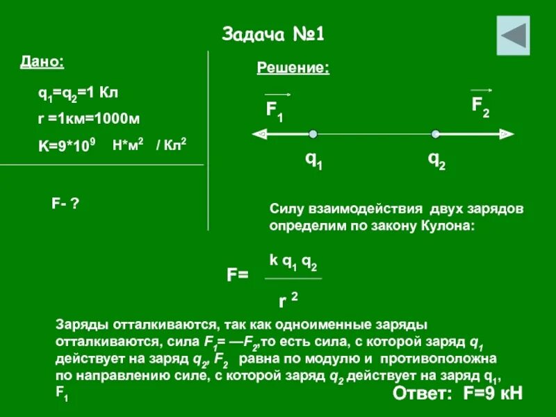 F 1 решение. Задачи q1 q2. K q1 q2/r. Q1-q2/q1. Задачи на заряды.