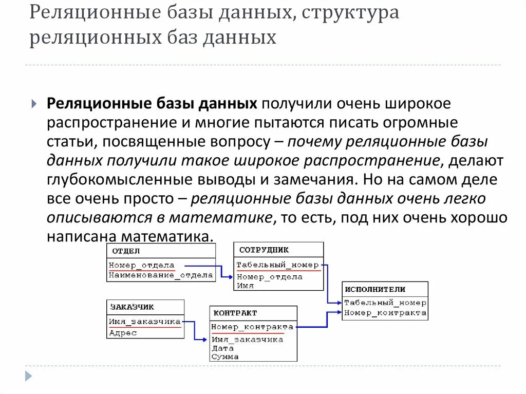 Реляционная организация данных. Структура реляционных баз данных. Структура реляционной БД. Структура таблицы реляционной БД. Организационная структура базы данных.