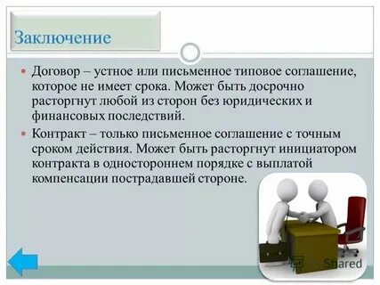 Юридическая сила устных договоренностей