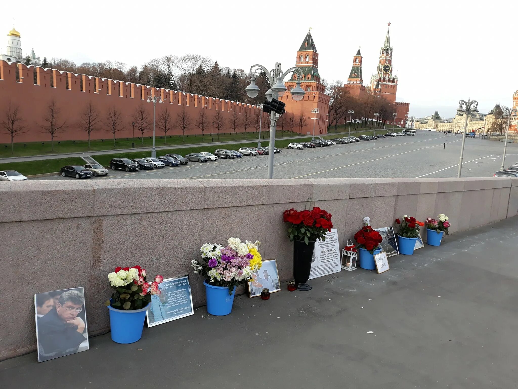 В день памяти Бориса Немцова в Москве политические активисты возложат цветы на м