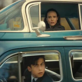 Caption this Meme. aka: Umbrella Academy car, Five and Vanya. 