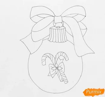 Рисуем новогодние игрушки