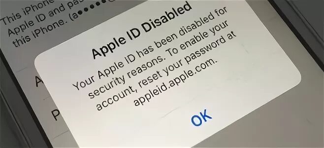 Apple id деактивирован