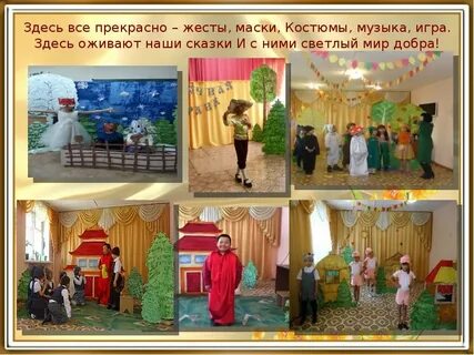 Тема недели день театра в средней группе