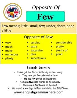 Few words